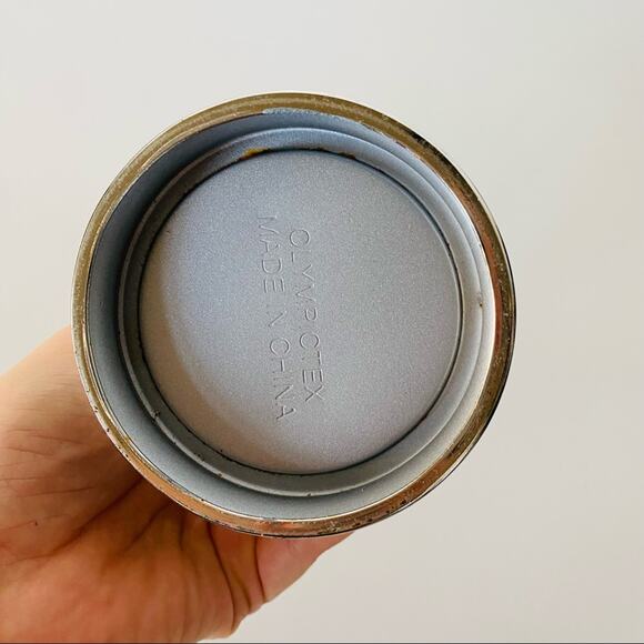 VINTAGE Mirrored Panel Silver Grey Metal Cup Glass Holder Decor Vase Gatsby - Picture 9 of 9